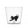 Verre stretching black cat TabbyCat