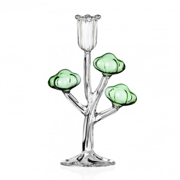 Bougeoir en verre Talking Tree