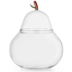 Boite en verre poire Fruits and Flower