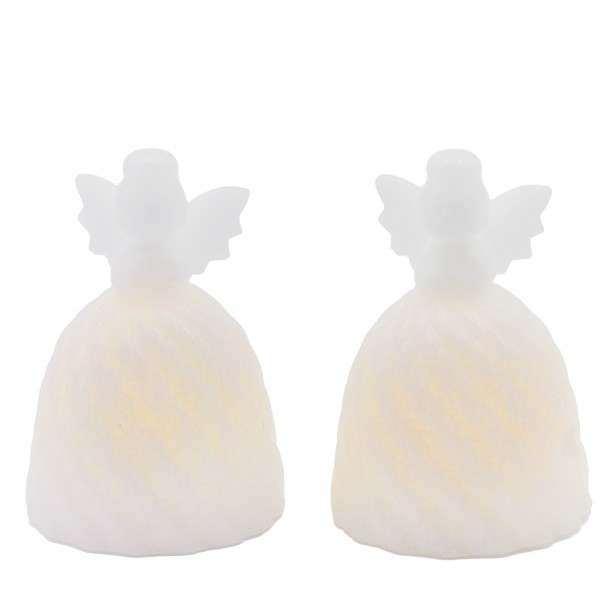 Lot de 2 anges LED 10cm Angel