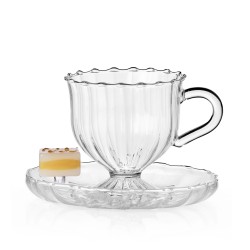 Tasse à thé et soucoupe Millefeuille