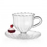 Tasse à thé et soucoupe Strawberry Cake