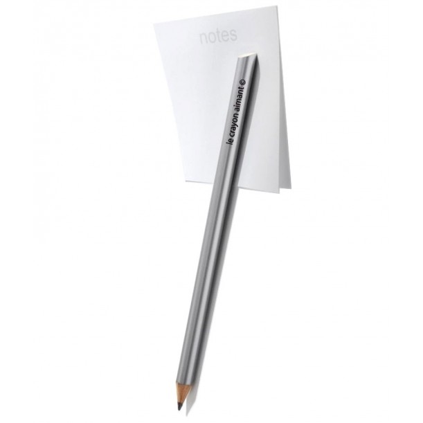 Silver Magnetic Pencil Paper Tout Simplement 