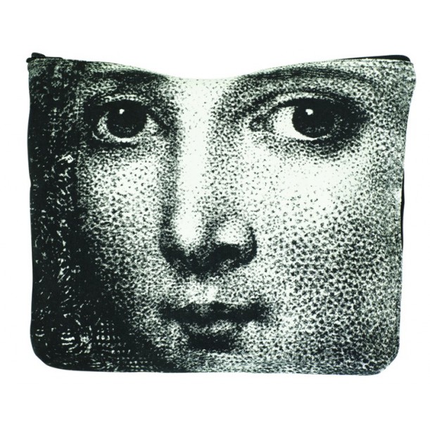 Large Cosmetic Bag Woman Face