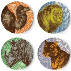 Set of 4 Safari Plates Thomas Paul