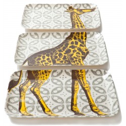 Set of 3 Giraffe Dishes Thomas Paul