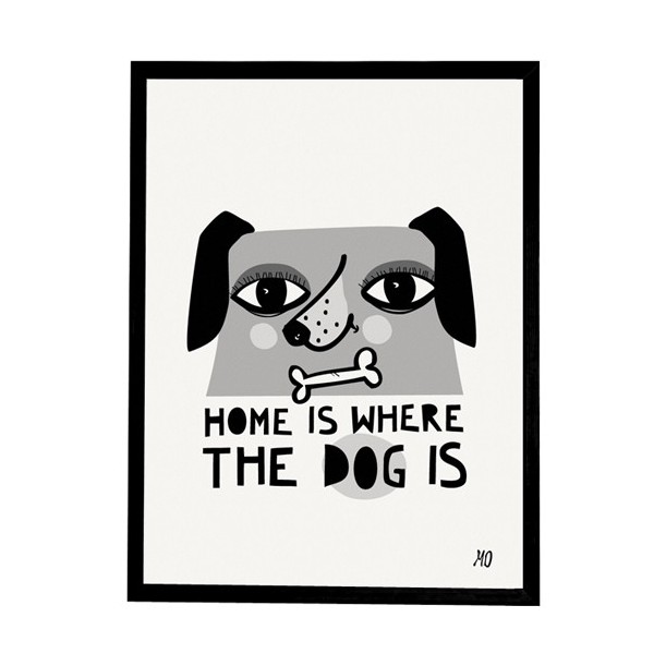 Print Home Is Where The Dog Is going Danish