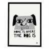 Affiche Home Is Where The Dog Is going Danish