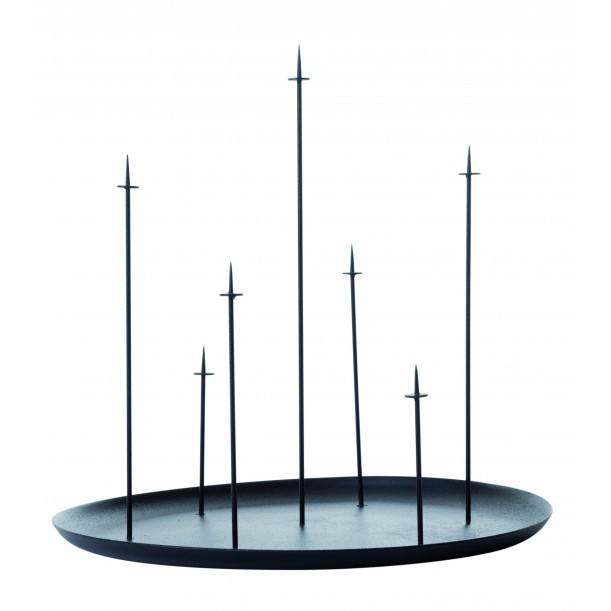 Bougeoir Multi Candle Pin Noir Eno