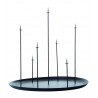 Bougeoir Multi Candle Pin Noir Eno