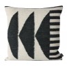 Kelim Cushion Black Triangles Ferm Living