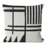 Kelim Cushion Black Lines Ferm Living