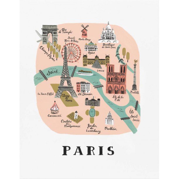 Affiche Paris Rifle Paper