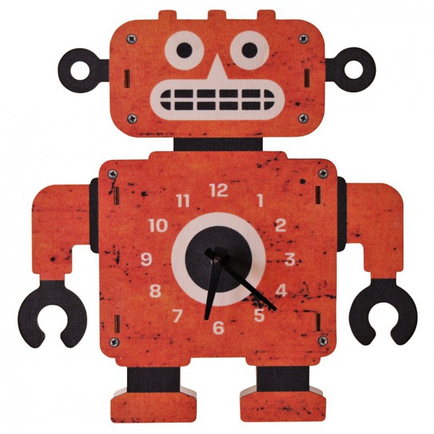 Robot Clock by Modern Moose