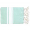 Fouta Tissage Plat Bleu Aqua