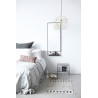 Miroir Mural Vertical Chic avec Tablette et Bord Noir House Doctor