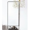 Miroir Mural Vertical Chic avec Tablette et Bord Noir House Doctor