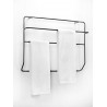 Wall Metallic Towel Rack Black Serax