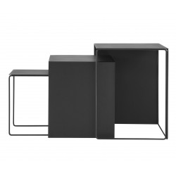 3 Cluster Tables Black Ferm Living