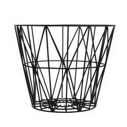 Corbeille Wire Noir Medium Ferm Living