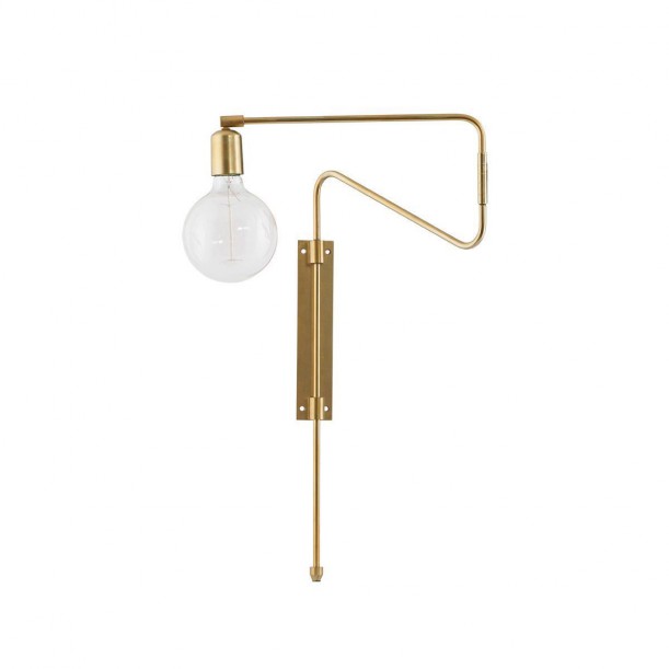 Wall Lamp Brass Swing Small pivot arm House Doctor