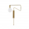 Wall Lamp Brass Swing Small pivot arm House Doctor