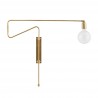 Wall Lamp Brass Swing Large pivot arm House Doctor