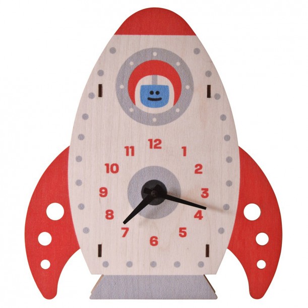 Horloge Murale Fusée pour Enfants Modern Moose