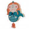 Mermaid Pendulum Clock by Modern Moose